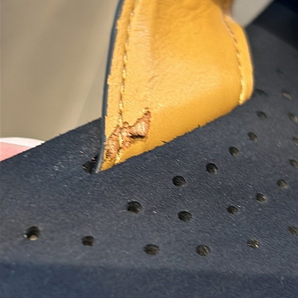 COACH Janine Criss Cross Slide Sandals Khaki Logo Women Size 7 - Picture 4 of 17